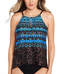 Miraclesuit Women's Untamed Peephole Tankini Top