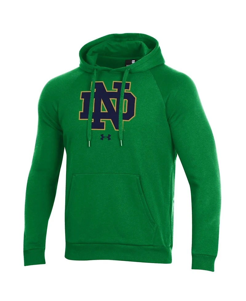 Men's Under Armour Notre Dame Fighting Irish Primary School Logo All Day Raglan Pullover Hoodie