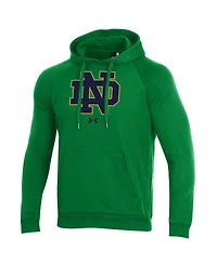 Men's Under Armour Notre Dame Fighting Irish Primary School Logo All Day Raglan Pullover Hoodie