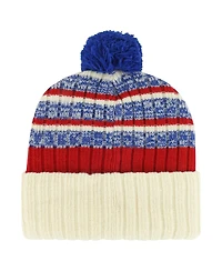 Men's '47 Brand Cream New York Rangers Tavern Cuffed Knit Hat with Pom