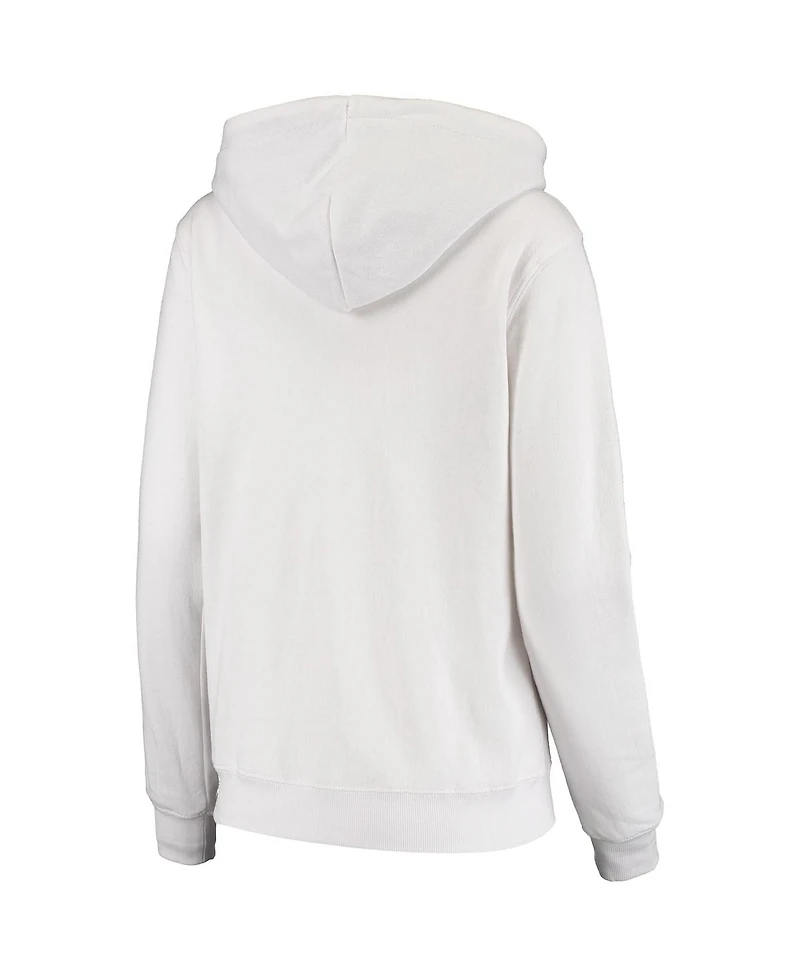 Women's Colosseum White Notre Dame Fighting Irish Loud and Proud Pullover Hoodie