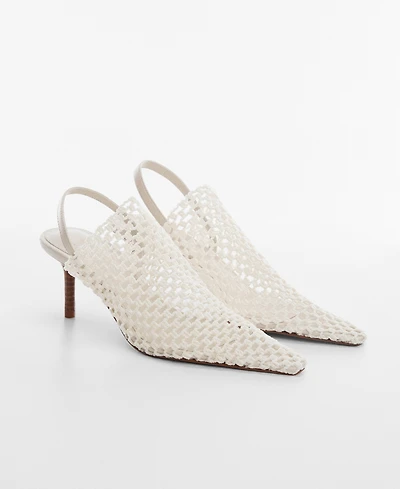 Mango Women's Net Sling Back Shoes