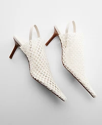 Mango Women's Net Sling Back Shoes