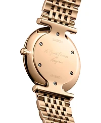Longines Women's Swiss La Grande Classique de Longines Diamond (1/10 ct. t.w.) Rose Gold Pvd Bracelet Watch 29mm