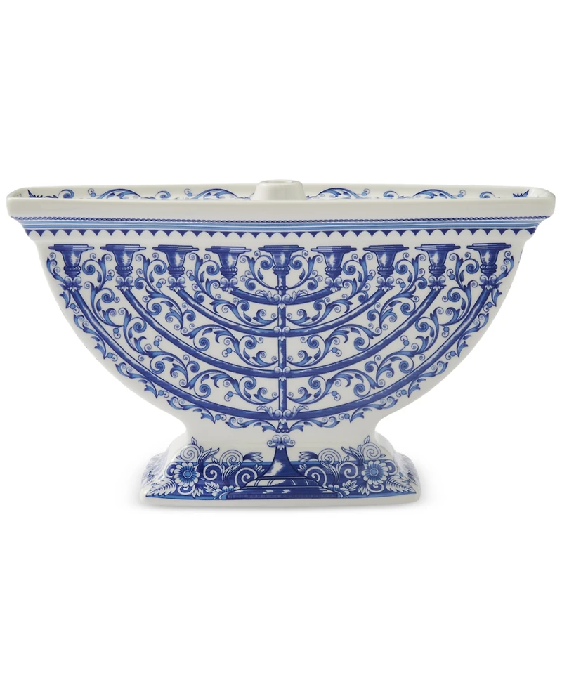 Spode Blue Italian Menorah