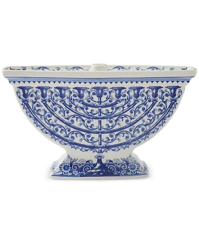 Spode Blue Italian Menorah