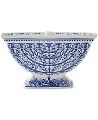 Spode Blue Italian Menorah