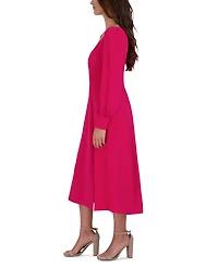 julia jordan Women's Long-Sleeve Midi Dress