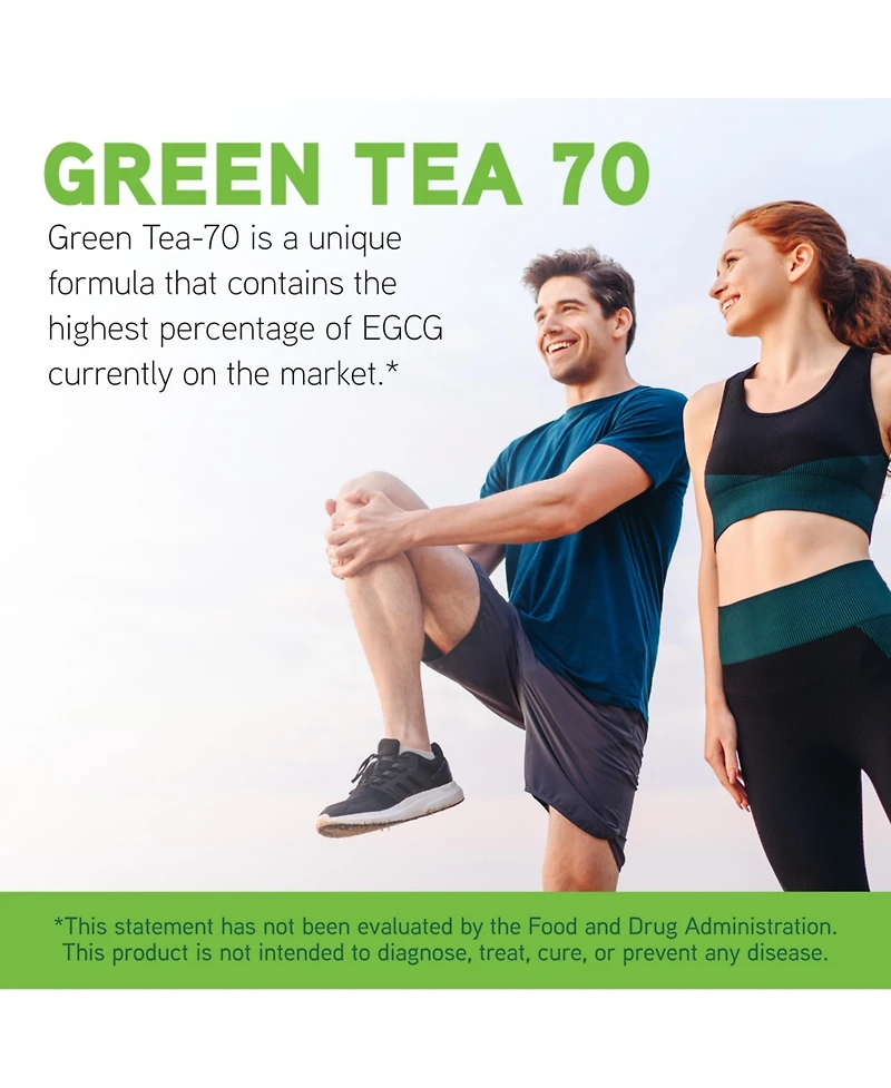 DaVinci Laboratories DaVinci Labs Green Tea-70 - Dietary Supplement to Support the Immune System, Cardiovascular Health and Cholesterol Health