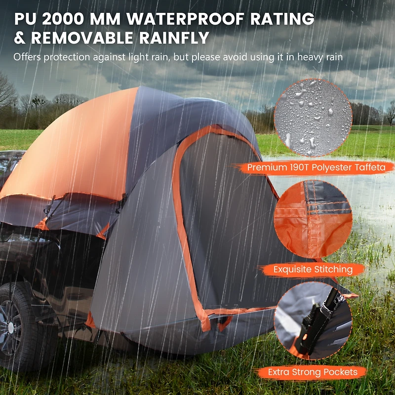 2 Person Portable Pickup Tent with Carry Bag