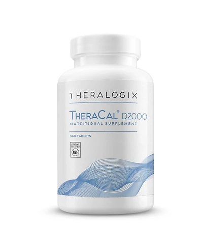 Theralogix TheraCal D2000 Bone Health Supplement with Calcium, Vitamins D3 & K2, Magnesium