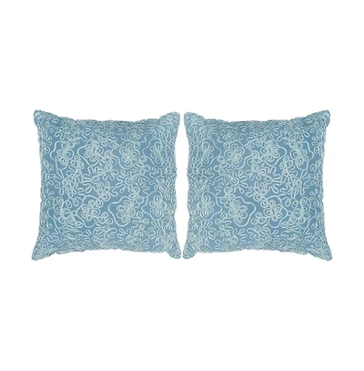 Safavieh Tape Swirl 20" x 20" Pillow (Set of 2)