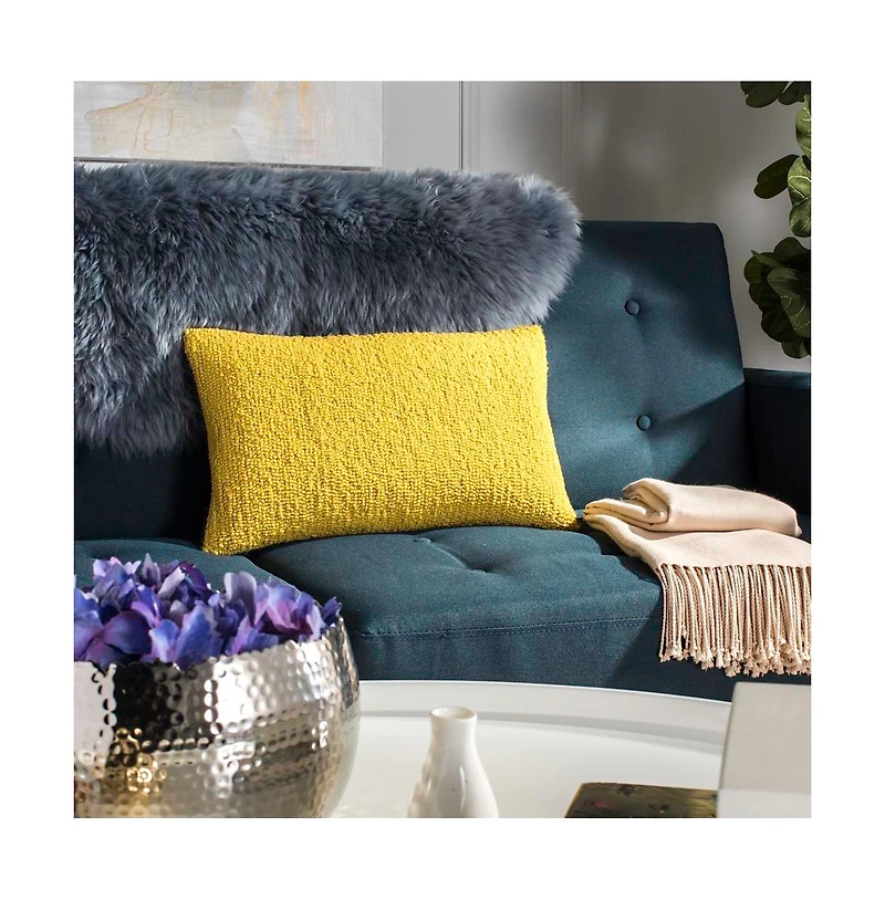 Safavieh Indoor/Outdoor Soleil Solid 12" x 20" Pillow (Set of 2)