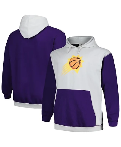 Men's Fanatics Purple, Silver Phoenix Suns Big and Tall Primary Arctic Pullover Hoodie