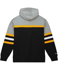 Men's Mitchell & Ness Black, Gray Pittsburgh Penguins Head Coach Pullover Hoodie
