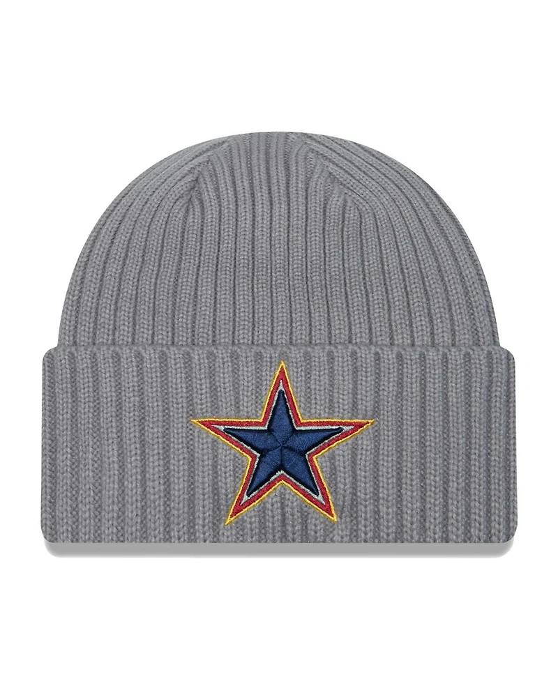 Men's New Era Gray Dallas Cowboys Color Pack Multi Cuffed Knit Hat