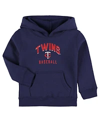 Toddler Boys and Girls Navy, Gray Minnesota Twins Play-By-Play Pullover Fleece Hoodie Pants Set