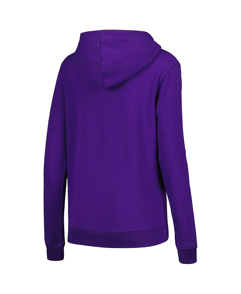 Women's Stadium Athletic Purple Lsu Tigers Big Logo Pullover Hoodie