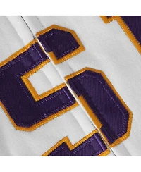 Women's Colosseum White Lsu Tigers Arched Name Full-Zip Hoodie