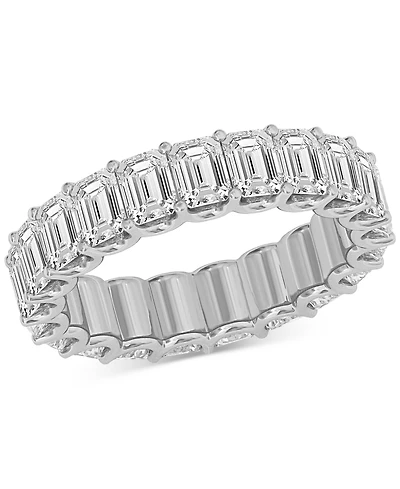 Diamond Emerald-Cut Eternity Band (5 ct. t.w.) Platinum or 14k Gold