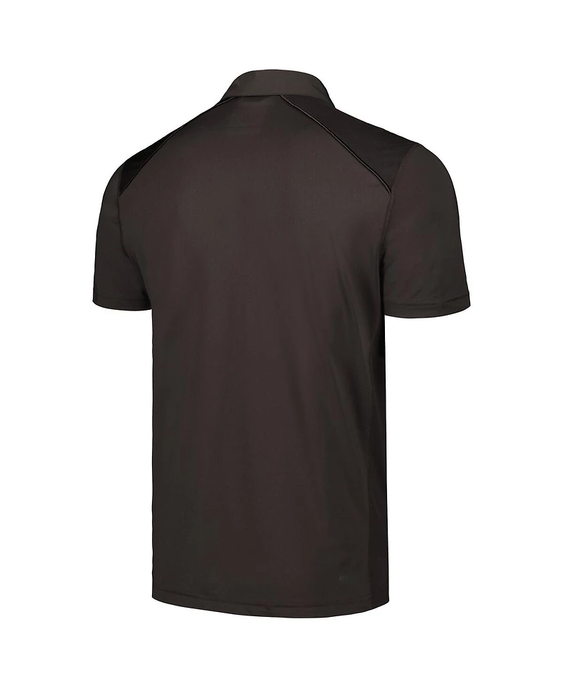 Men's adidas Brown Wyoming Cowboys Classic Aeroready Polo Shirt