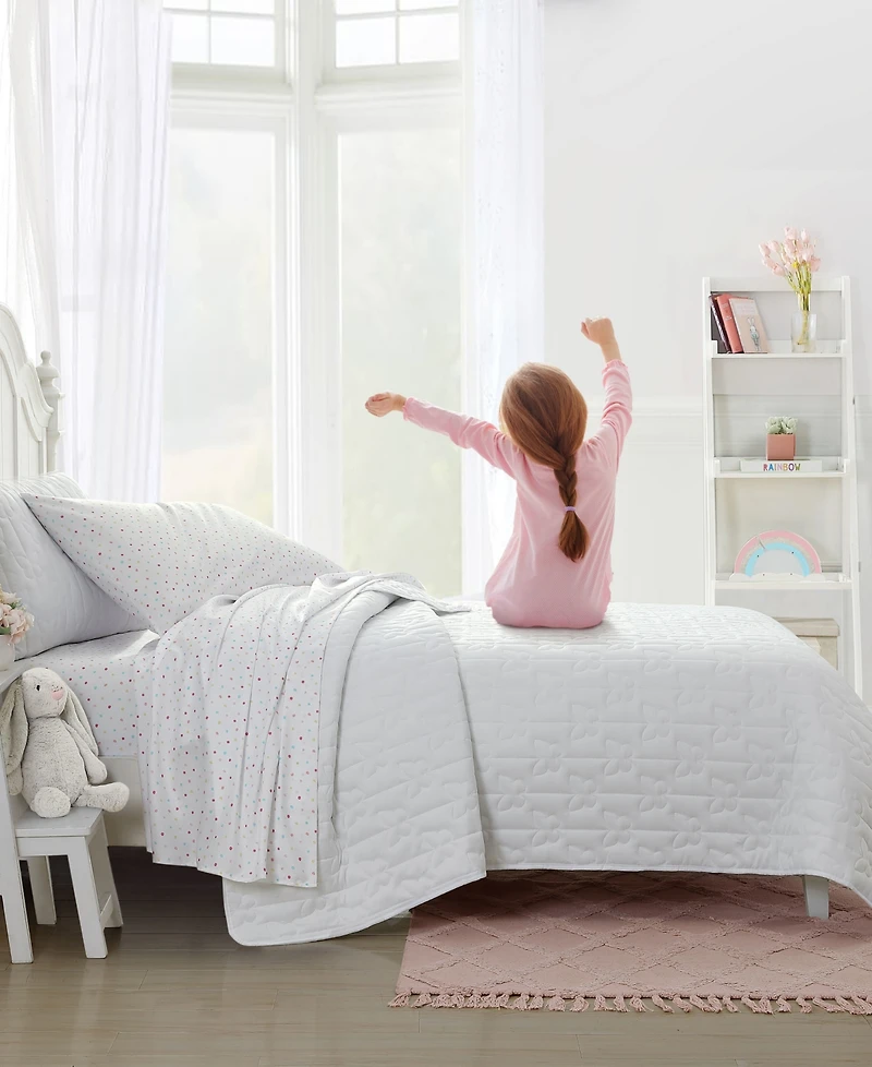 Laura Ashley Kids Microfiber 3 Piece Sheet Set, Twin Xl
