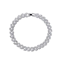Hollywood Sensation Heart Cz Tennis Bracelet with Aaa+ Cubic Zirconia for Women