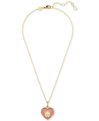Swarovski Gold-Tone Hyperbola Pendant Octagon Cut Necklace, 15" + 2-3/4" extender