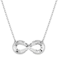 Swarovski Rhodium-Plated Crystal Infinity Pendant Necklace, 15" + 2-3/4" extender