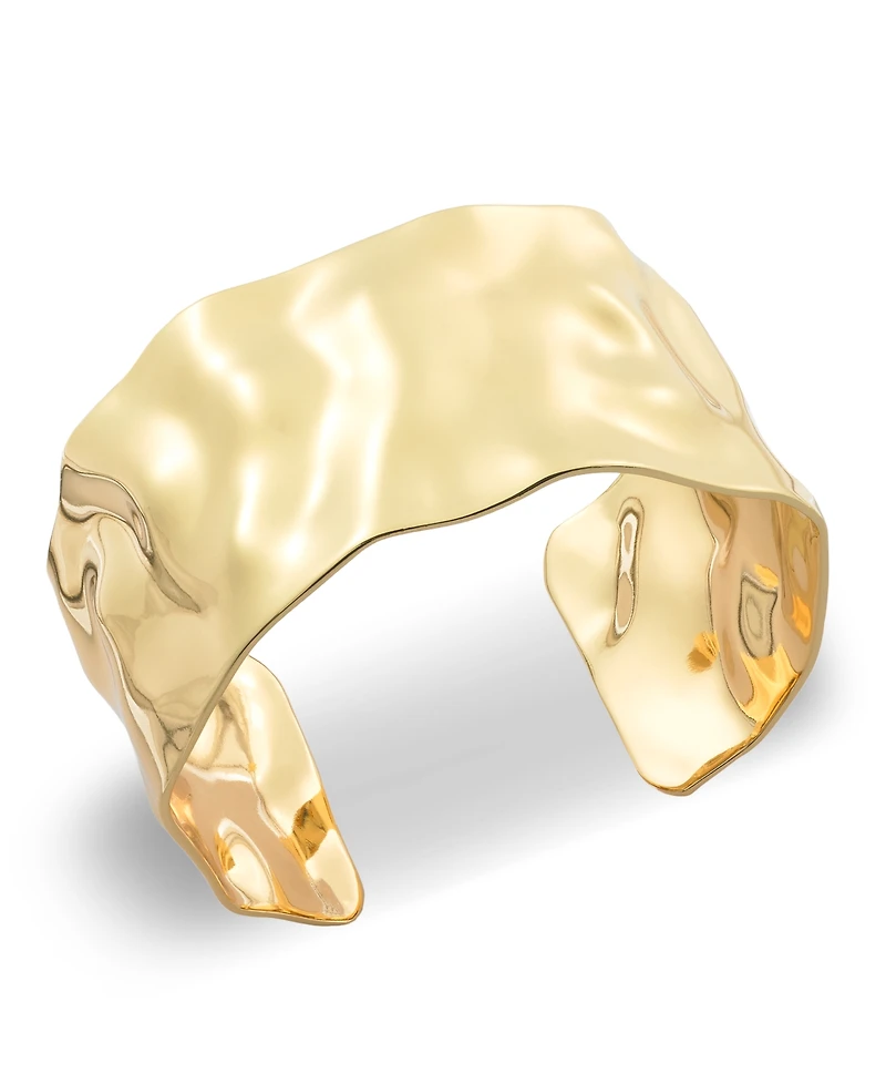 I.n.c. International Concepts Gold-Tone Hammered Cuff Bracelet, Exclusively at Macy's