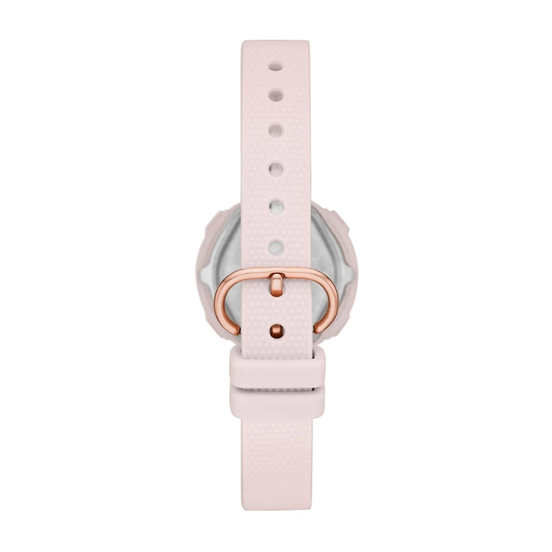 Skechers Women's Naylor Digital, Rose Gold-Tone Alloy Watch, Pink