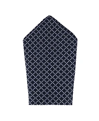Trafalgar Men's Rowan Geometric Pattern 12x12 Silk Pocket Square