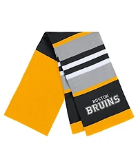 Women's Wear by Erin Andrews Boston Bruins Stripe Glove and Scarf Set