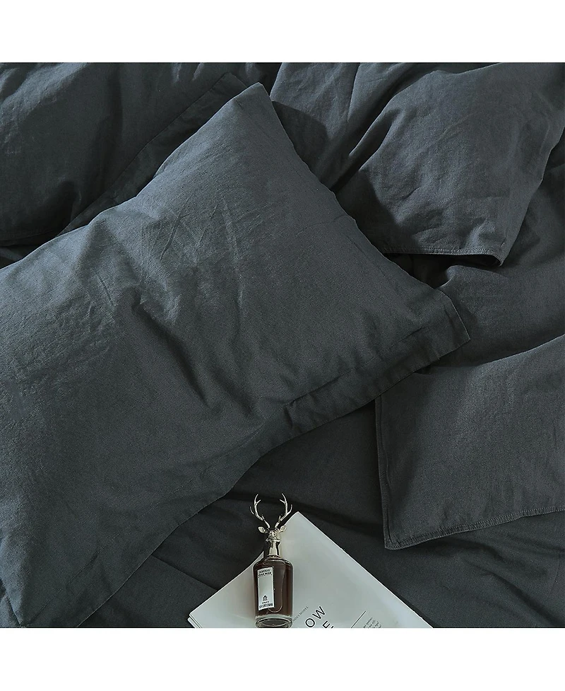 Pre-washed Linen Duvet Cover Set, King/CalKing