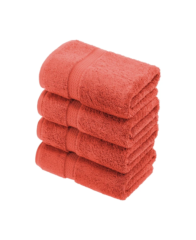 Superior 100% Egyptian Cotton 4-Piece Hand Towel Set