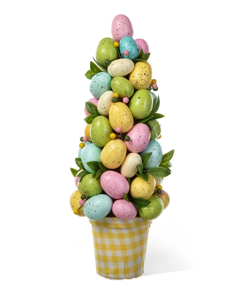 Glitzhome 16" H Easter Egg Table Tree Decor