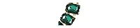 Sohi Women's Green Stone Strand Necklace