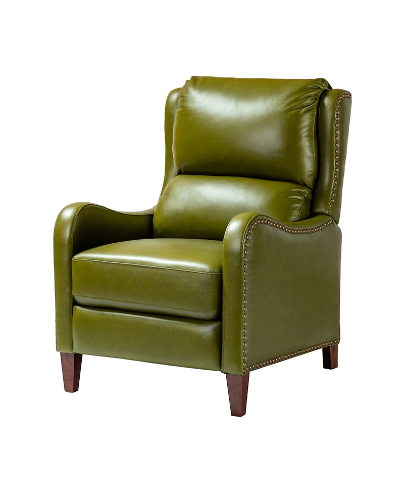 Leather Pushback Recliner chair with Adjustable Backrest for Livingroom