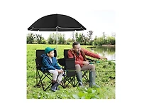 Portable Folding Picnic Double Chair with Umbrella
