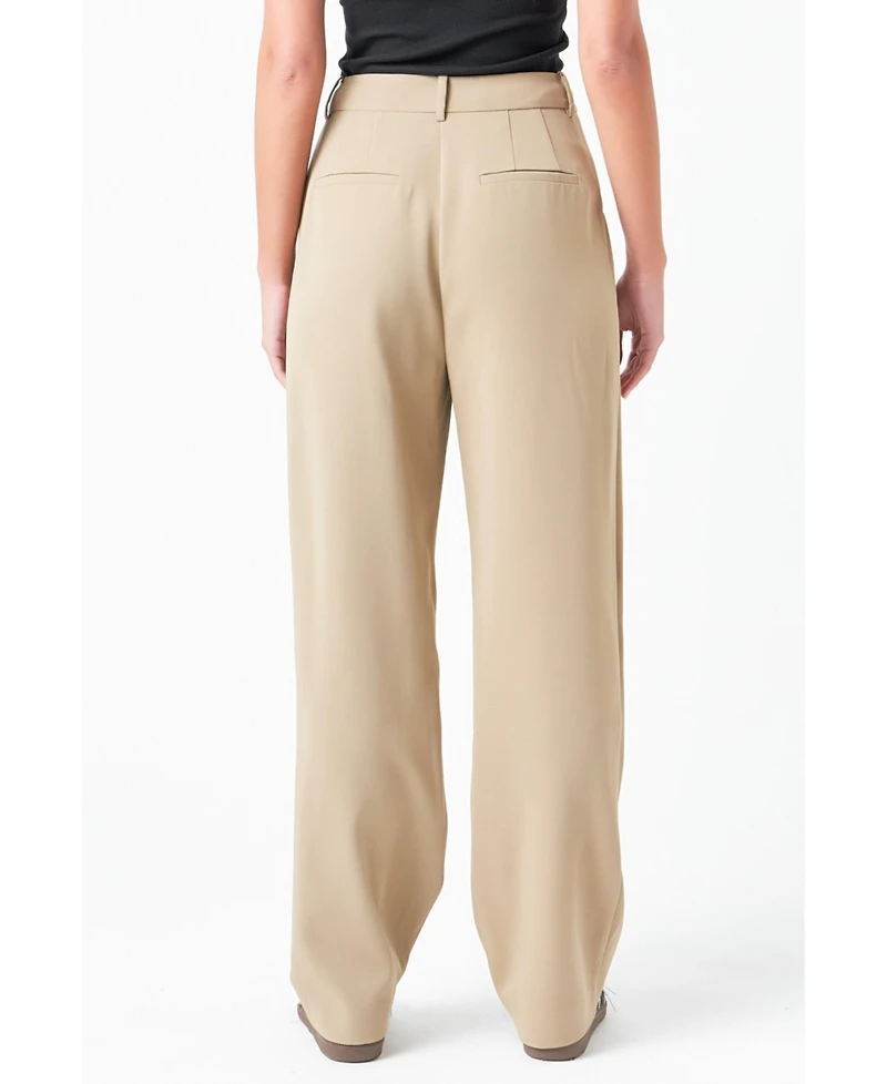 Women's Wide Leg High Waisted Trouser