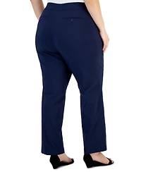 Jm Collection Plus Curvy-Fit Straight-Leg Pants, Exclusively at Macy's