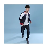 Campus Sutra Men's Multicolor Zip-Front Jacket With Raglan Sleeve