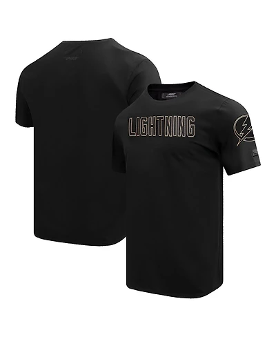 Men's Pro Standard Black Tampa Bay Lightning Wordmark T-shirt