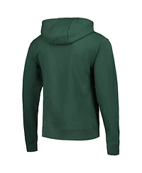 Men's League Collegiate Wear Green Distressed Michigan State Spartans Bendy Arch Essential Pullover Hoodie