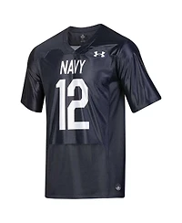 Men's Under Armour #12 Navy Navy Midshipmen Silent Service Replica Football Jersey