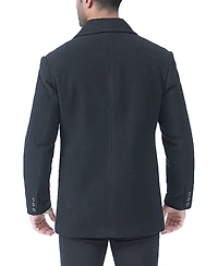 Bgsd Men Hugh Wool Blend Pea Coat - Big and Tall