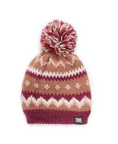 Muk Luks Women's Cuff Knit Beanie, Candy Apple, One
