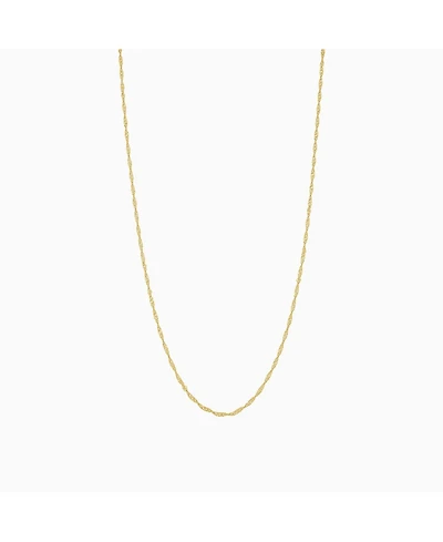 Sterling Silver 18k Gold Plated Ashley Basic Chain Necklace