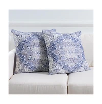 Safavieh Zeru 22" x 22" Pillow (Set of 2)