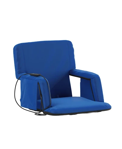 Mikki Portable Heated Reclining Stadium Chair With Armrests